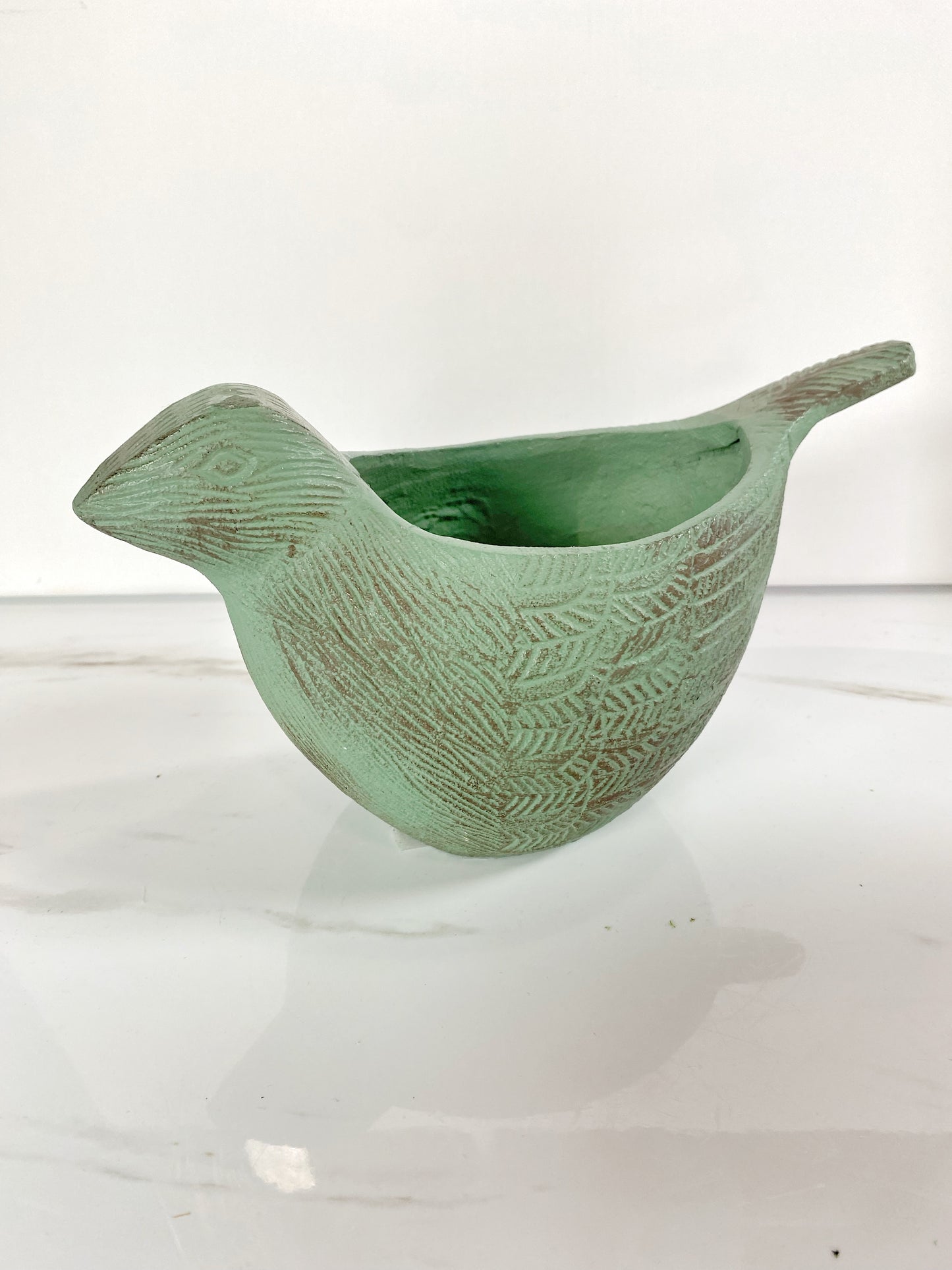 Green Bird Planter