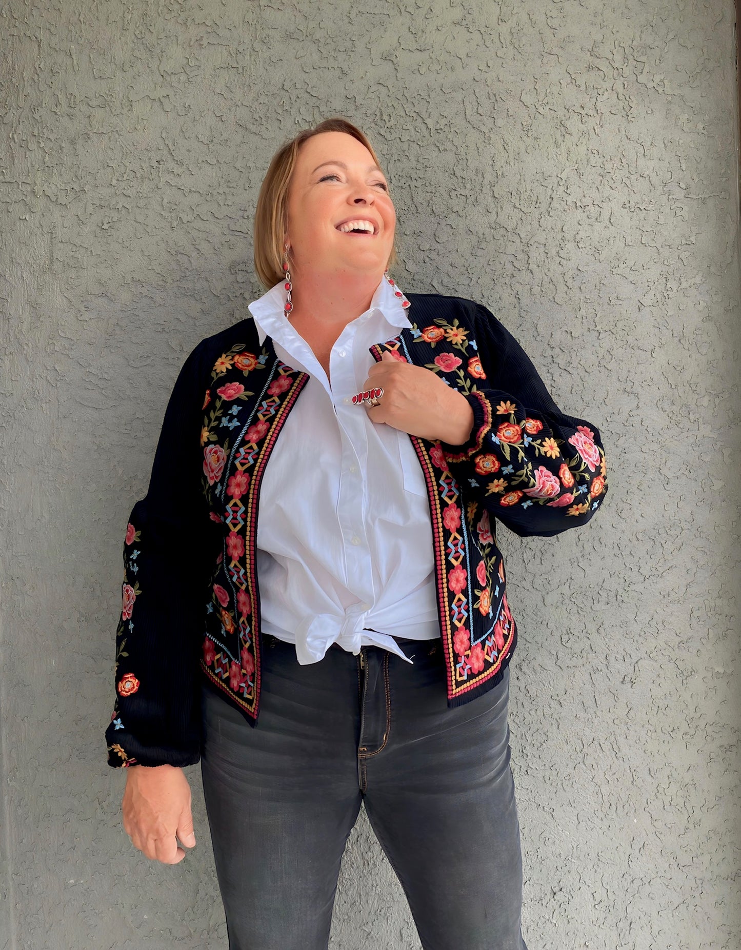 Cameron Floral Embroidered Jacket