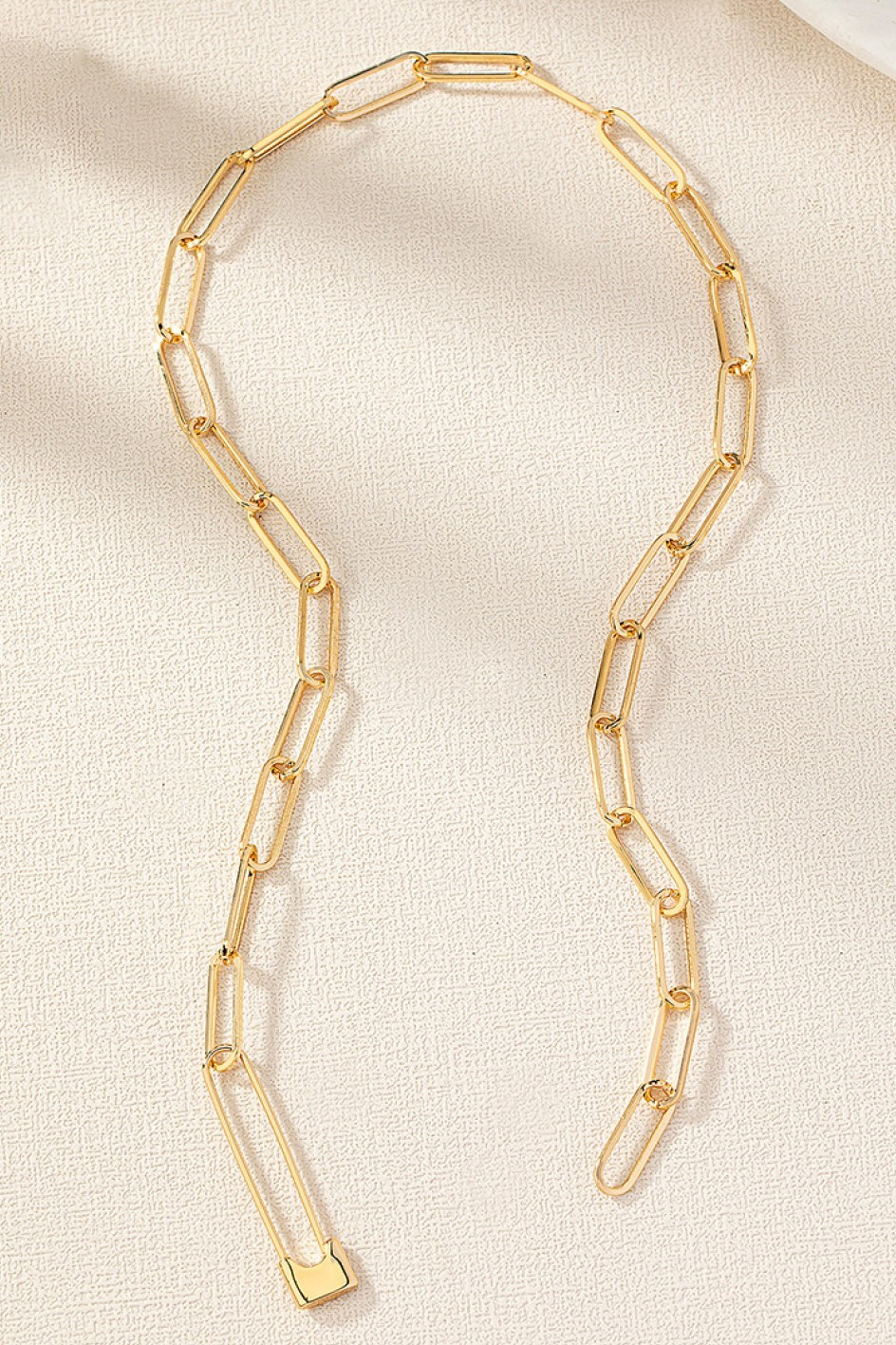 Safety Pin Chain Necklace