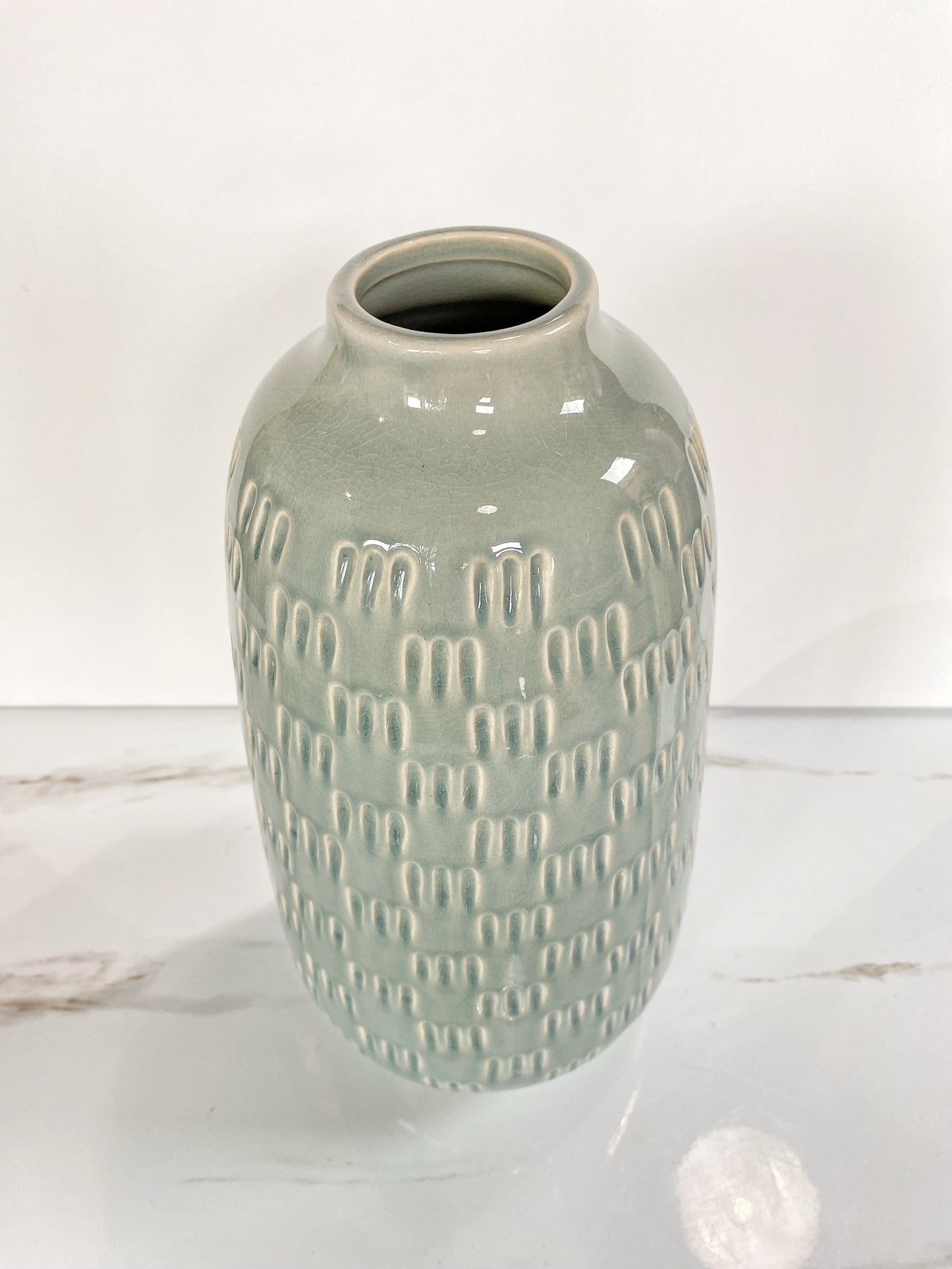 Large Light Blue Vase
