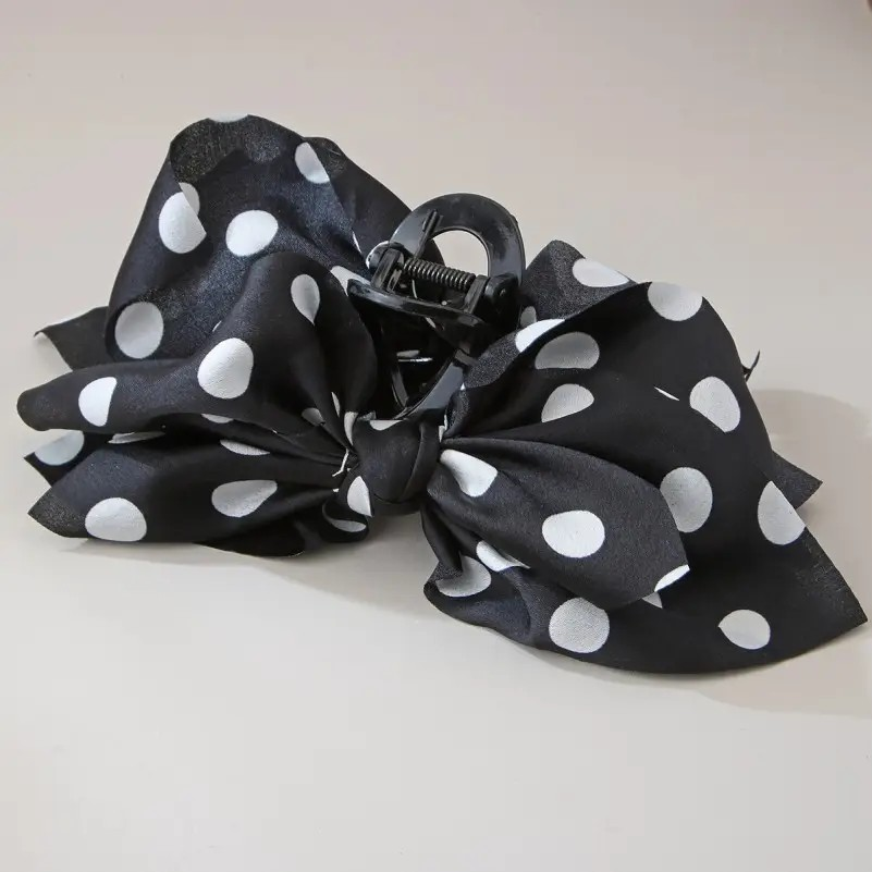 Polka Dot Bow Clip