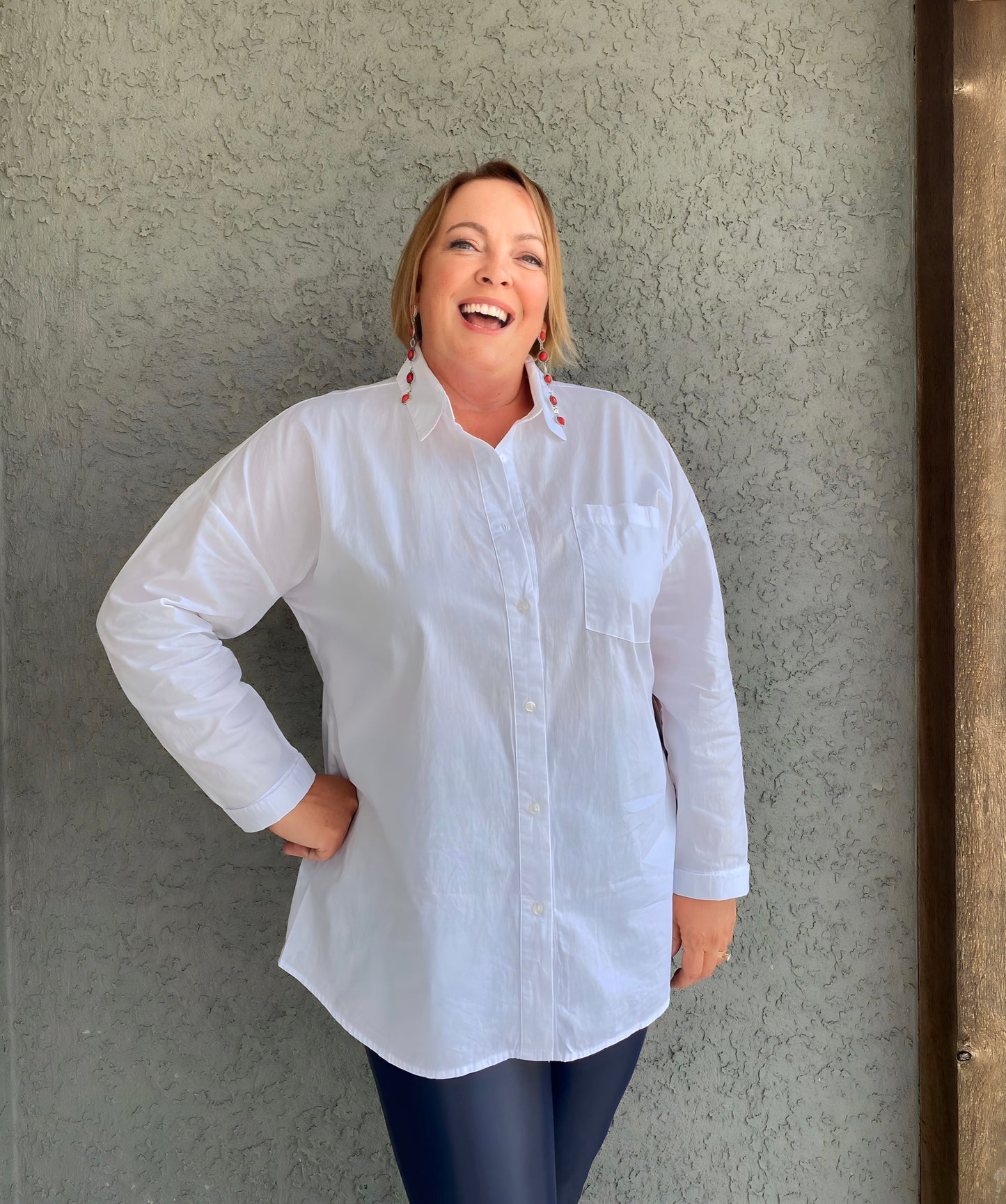 After Work Oversized Poplin Shirt