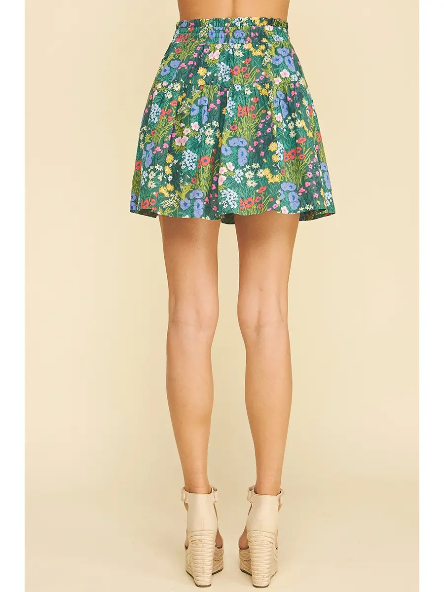 Flower Party Mini Skirt