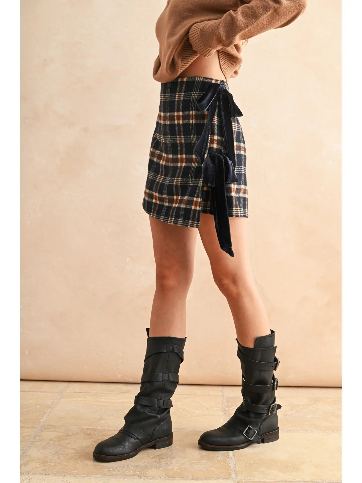 Lydia Plaid Pattern Skirt
