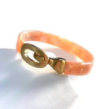 Lucite Open Cuff Statement Bangle