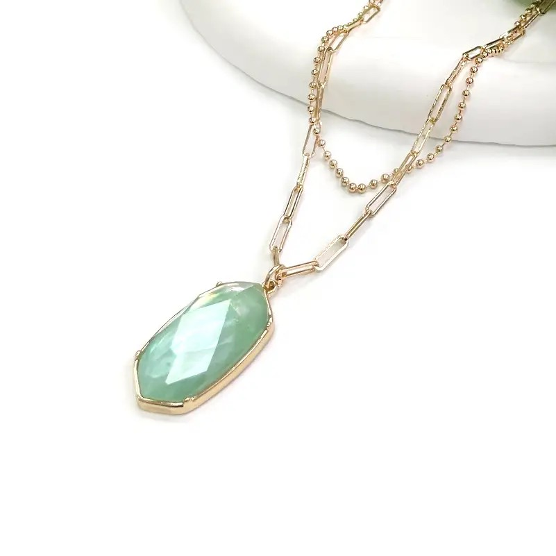 Hexagon Bead Pendant