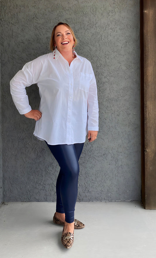 After Work Oversized Poplin Shirt