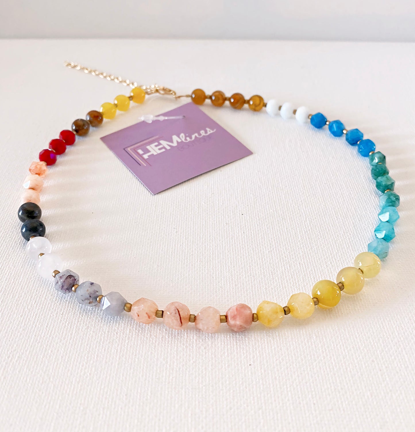 Rainbow Stone Necklace