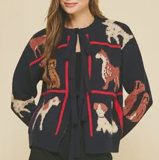 Doggy Tie Front Cardigan