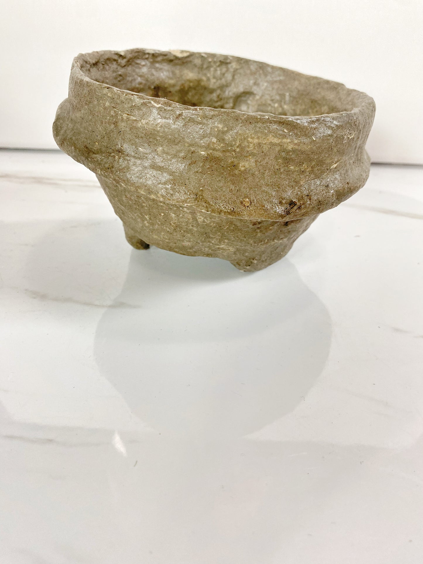 Paper Mache Bowl Gray