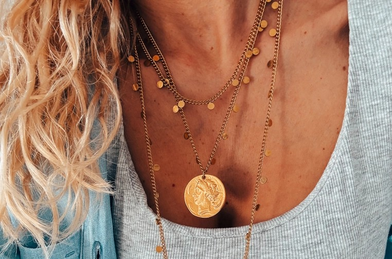 Ancient Greek Coin Later Necklace