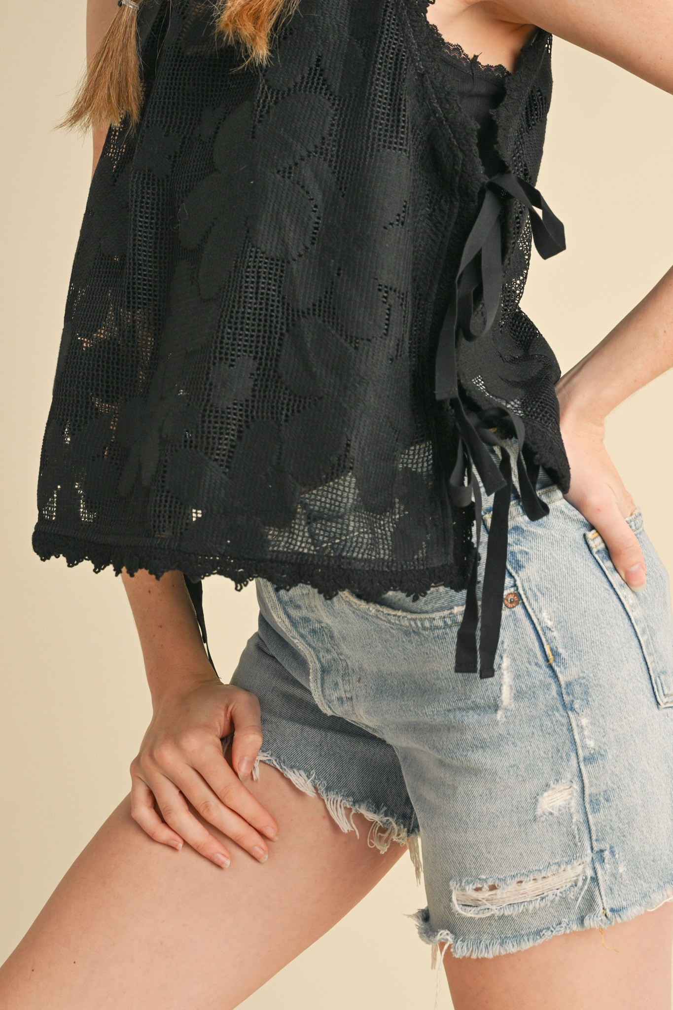 Minka Floral Crochet Top