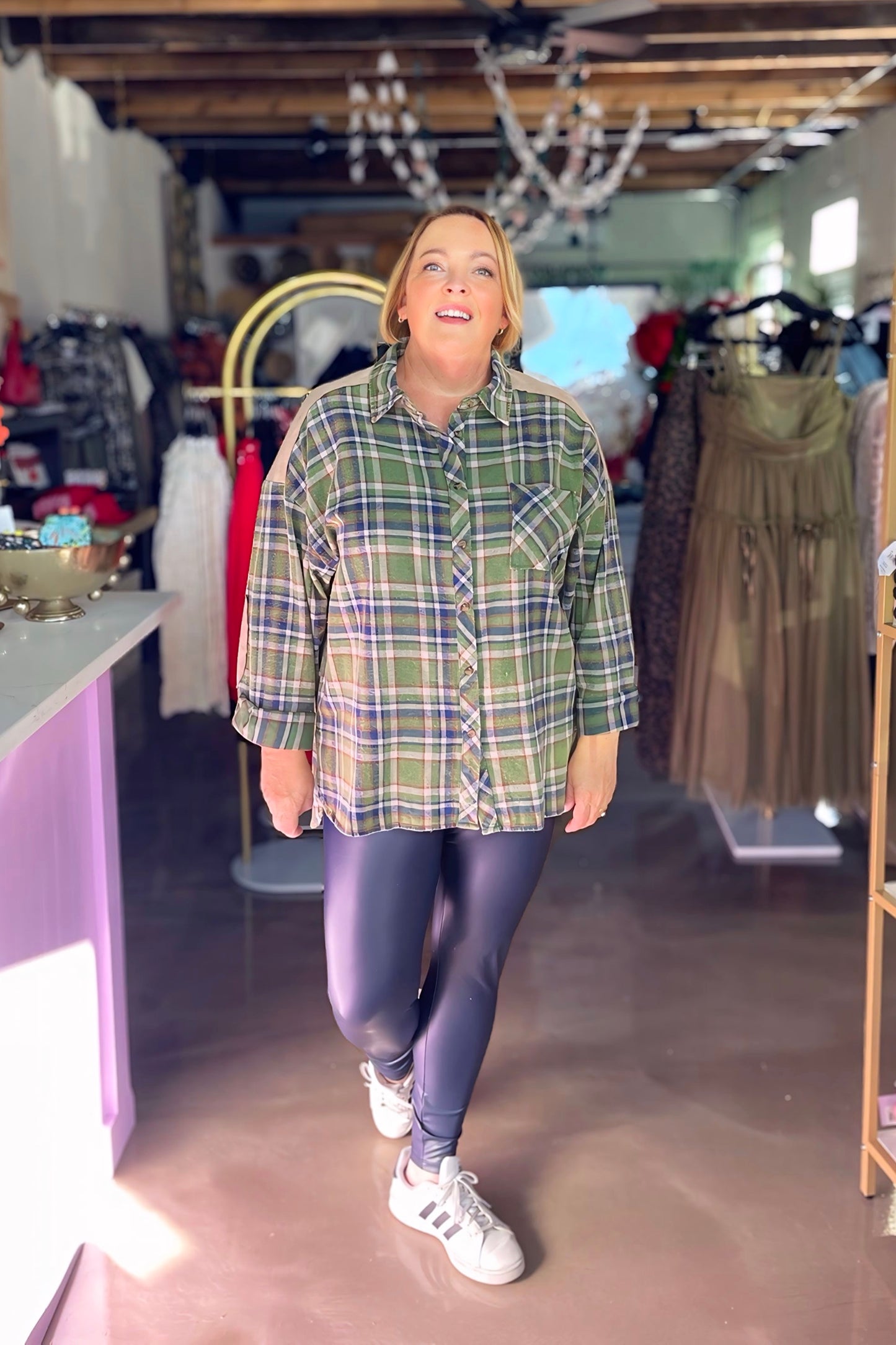 Indigo Plaid Flannel