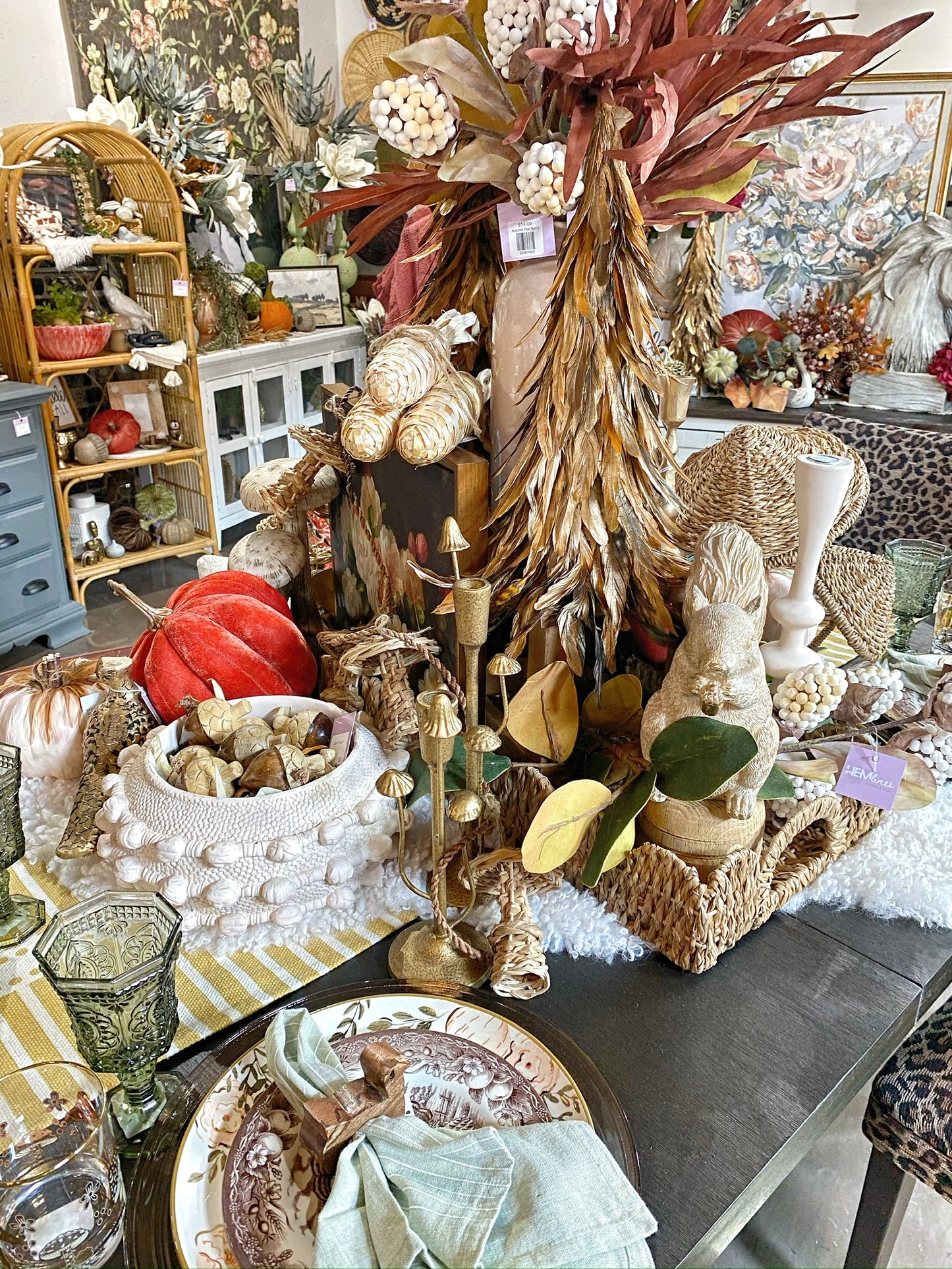 Tall Mushroom Candlestick