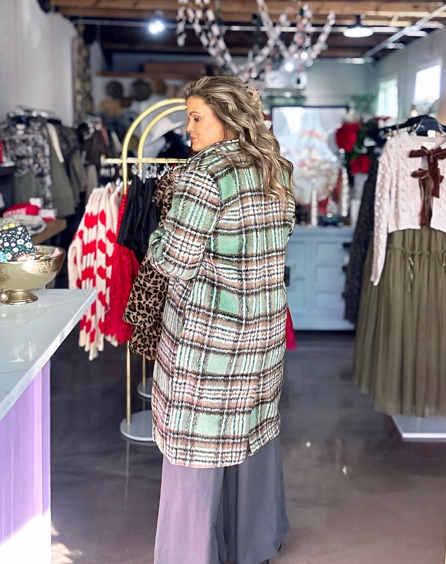 Serenity Plaid Coat