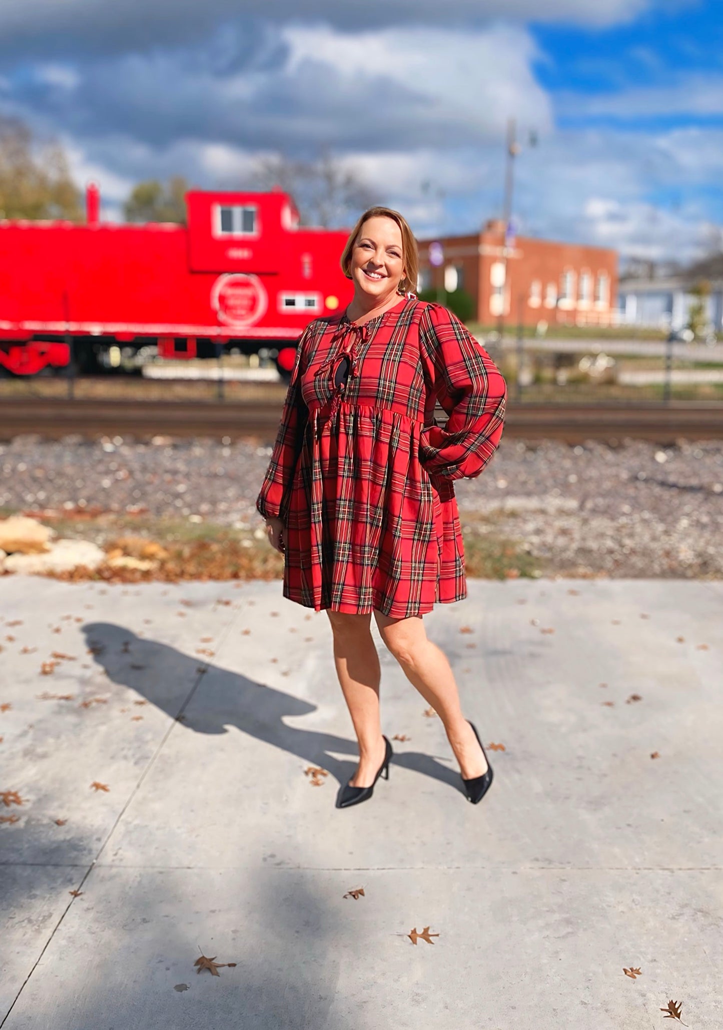 Anya Plaid Mini Dress