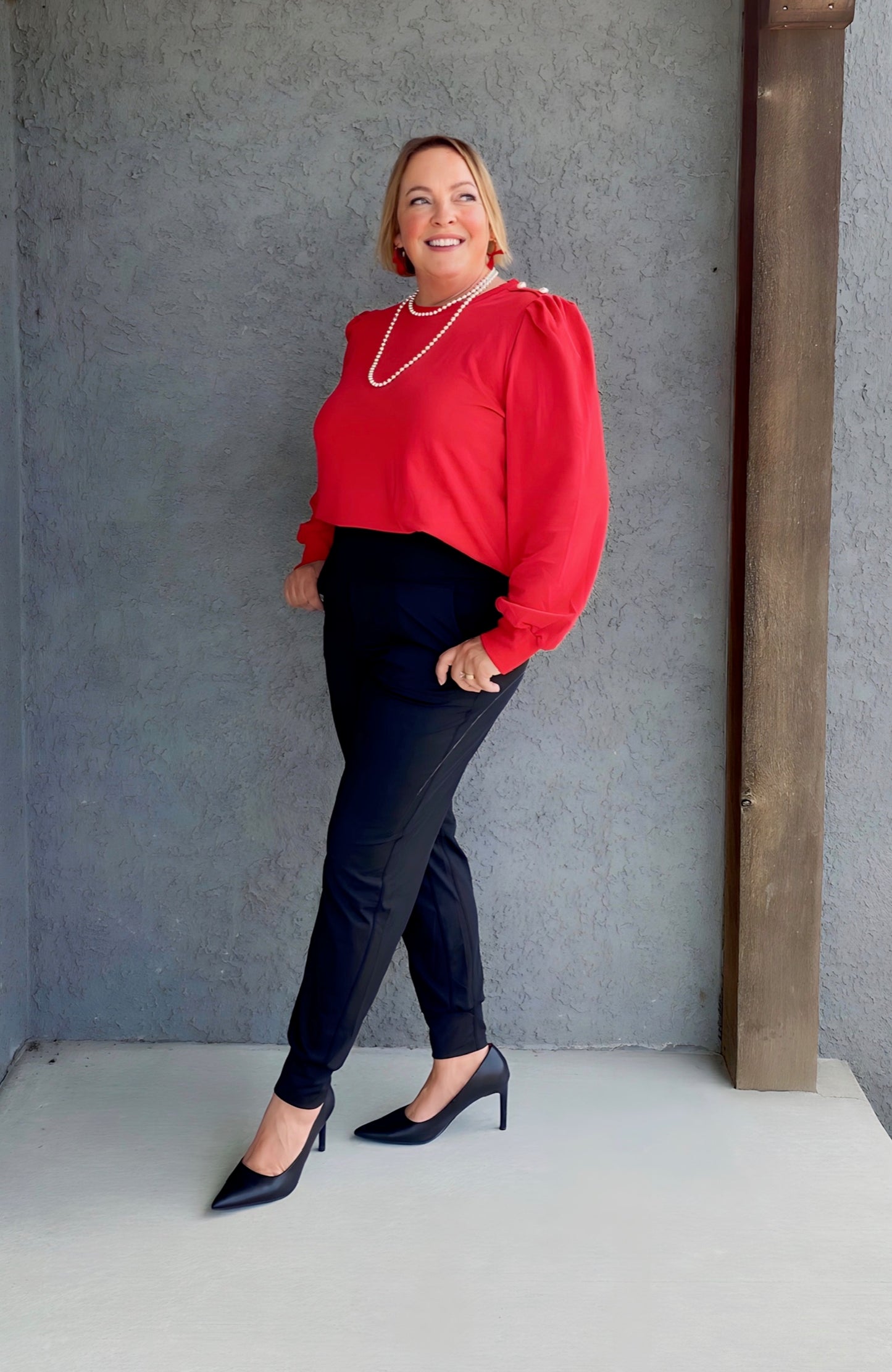 Pearl French Terry Puff Sleeve