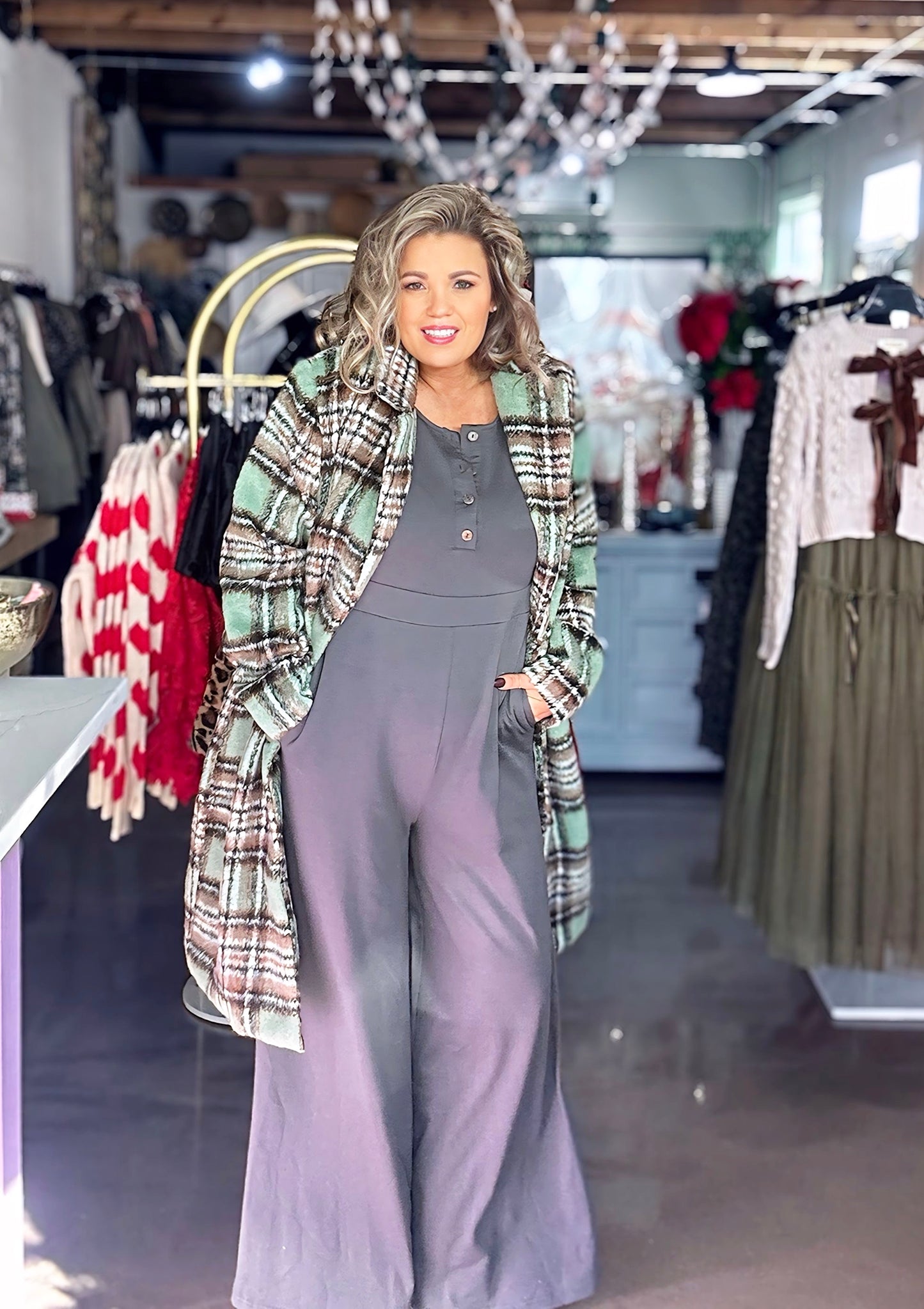 Serenity Plaid Coat