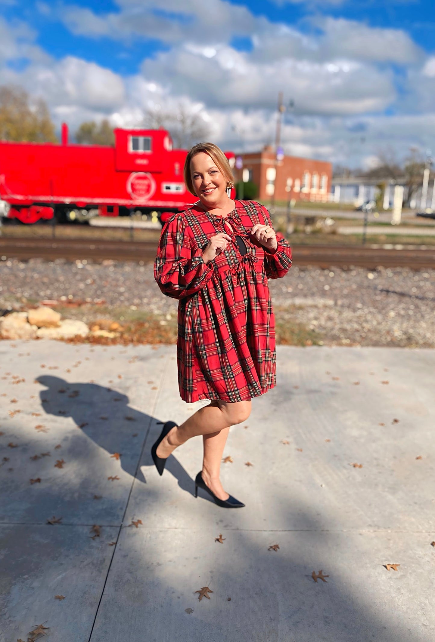 Anya Plaid Mini Dress