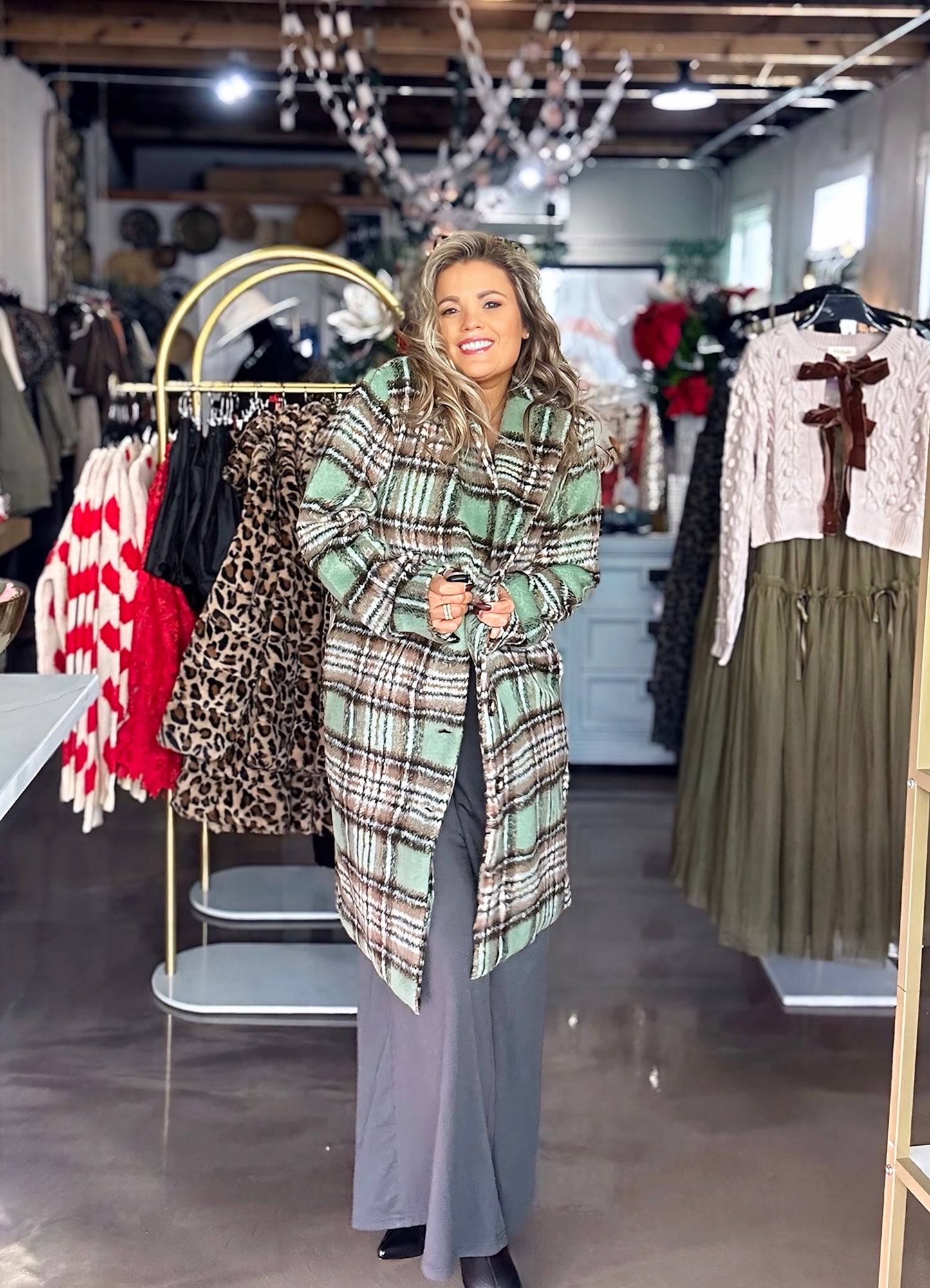 Serenity Plaid Coat