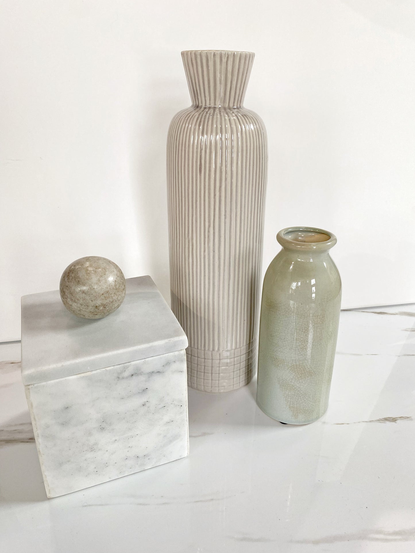 Green Milk Bottle Vase