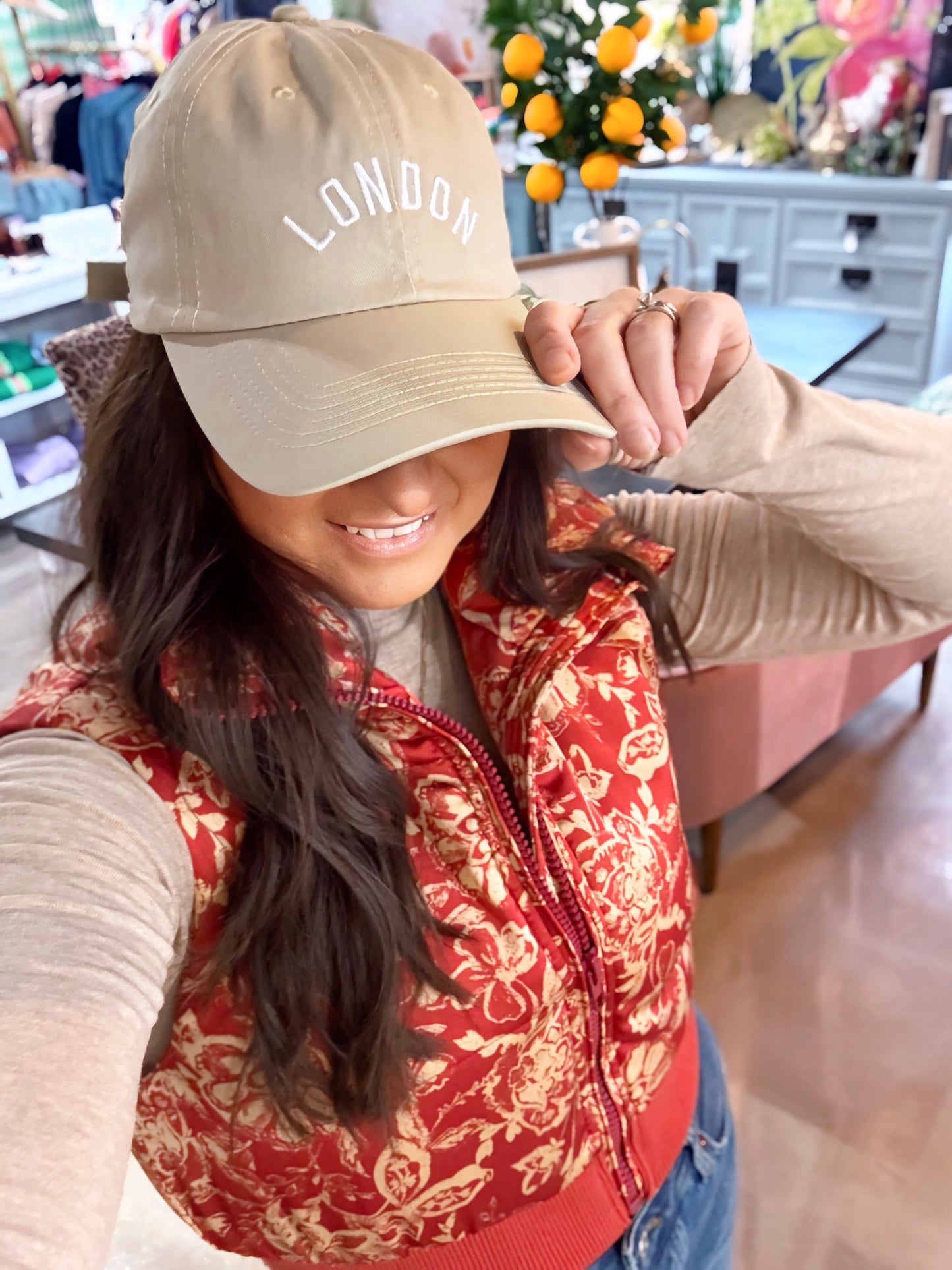 Aspen Floral Cropped Puffer