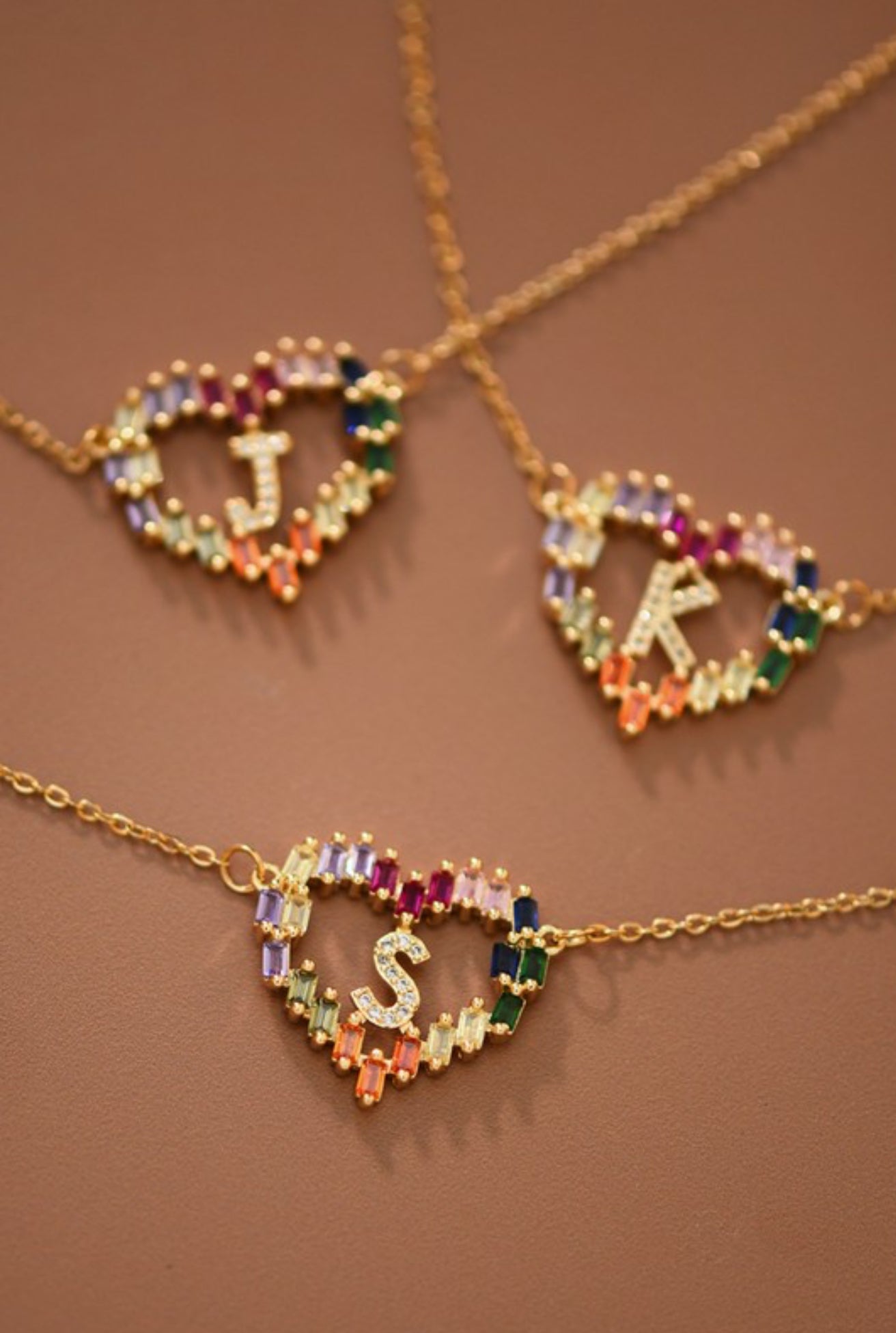 Colorful Initial Necklace