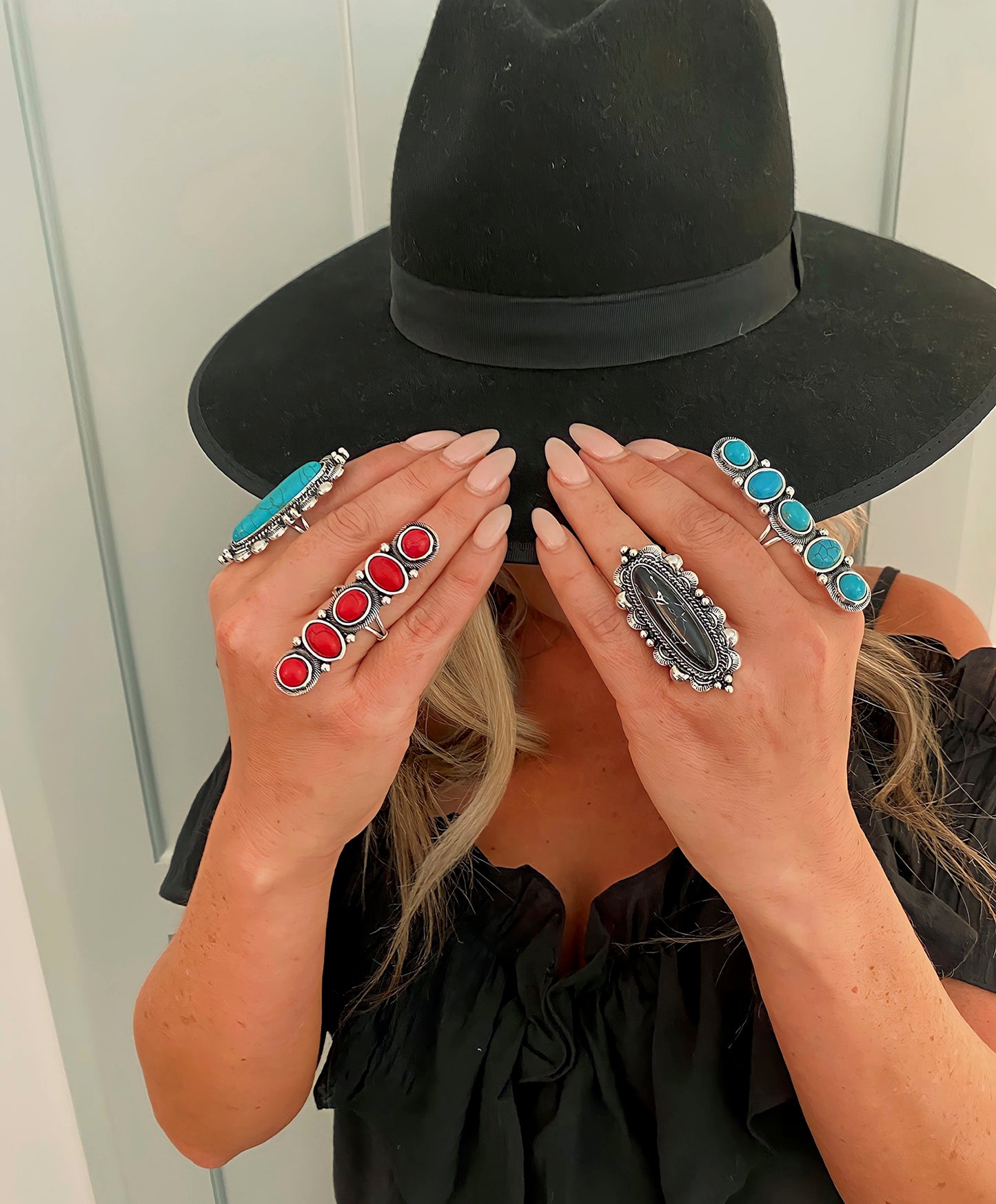 Cora Red Stone Statement Ring