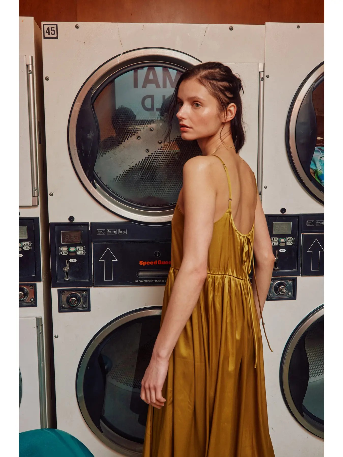 Alaya Satin Midi Dress