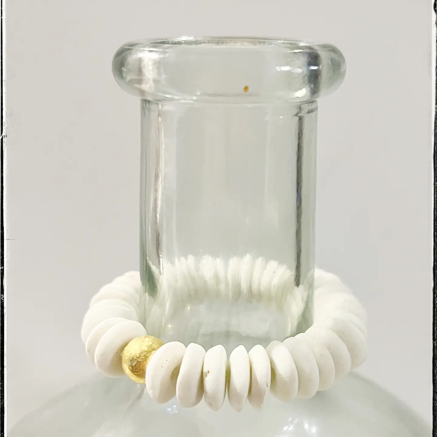 White Ashanti Bead Bracelet