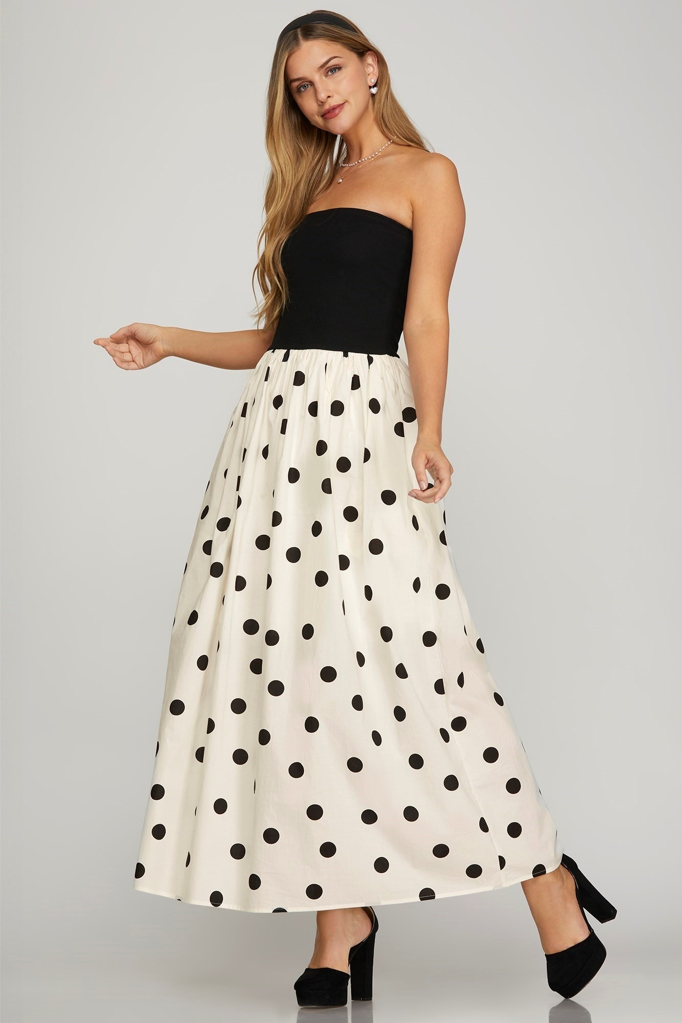 Kate Polka Dot Midi Dress