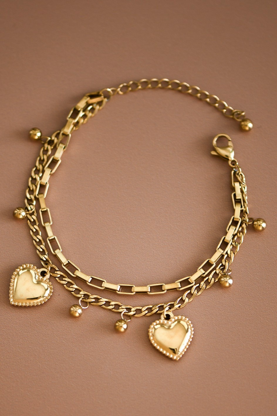 Heart Charm Bracelet