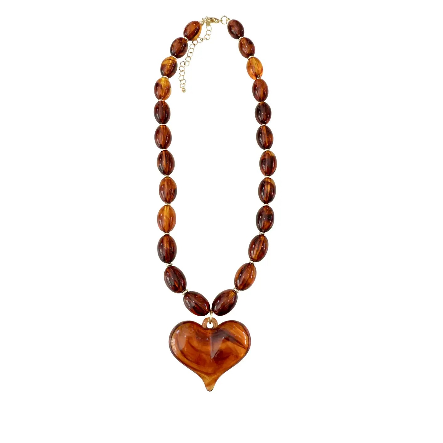 Roxie Beaded Heart Necklace