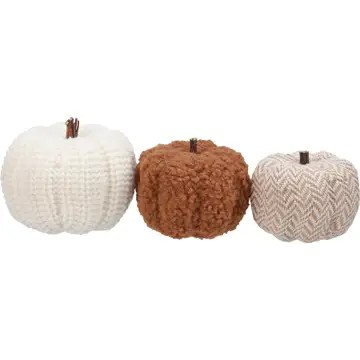 Knitted Pumpkins Set