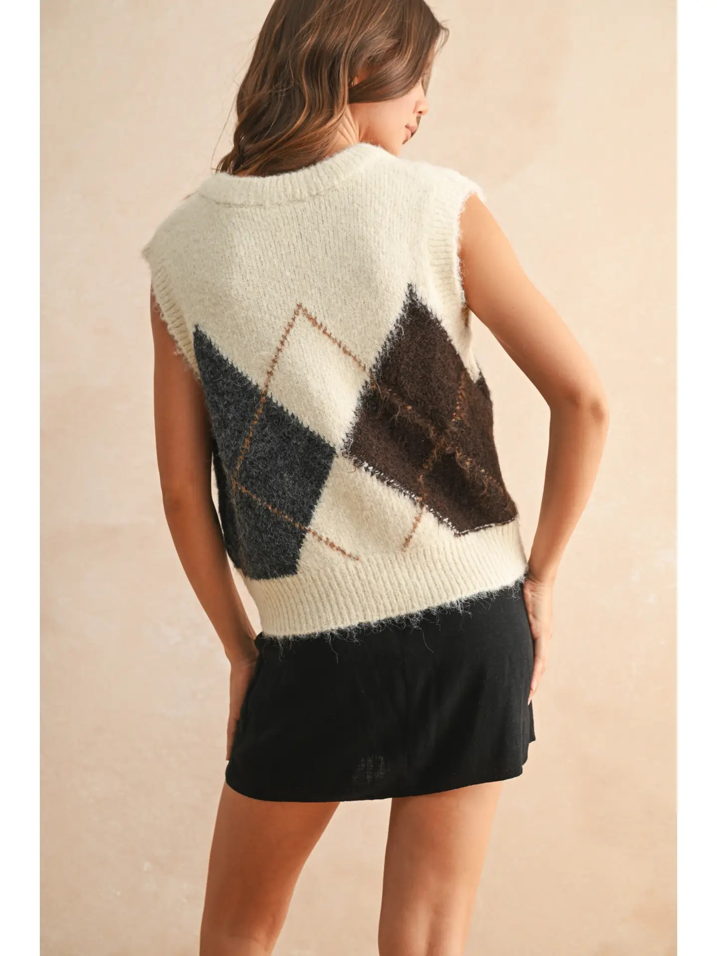 Thelma Argyle Sweater Vest