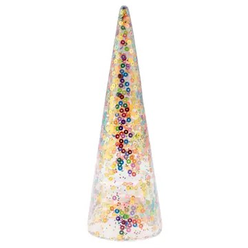 Sequin Confetti Glass Tree