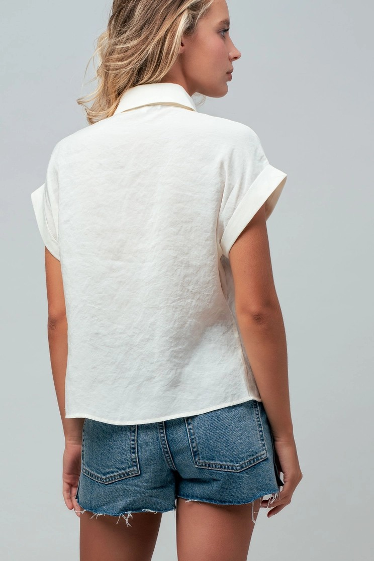 Opal Tie Front Blouse