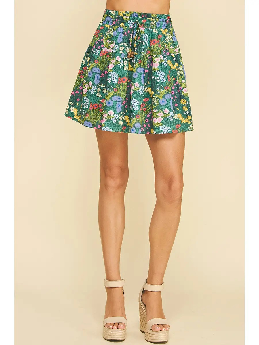 Flower Party Mini Skirt