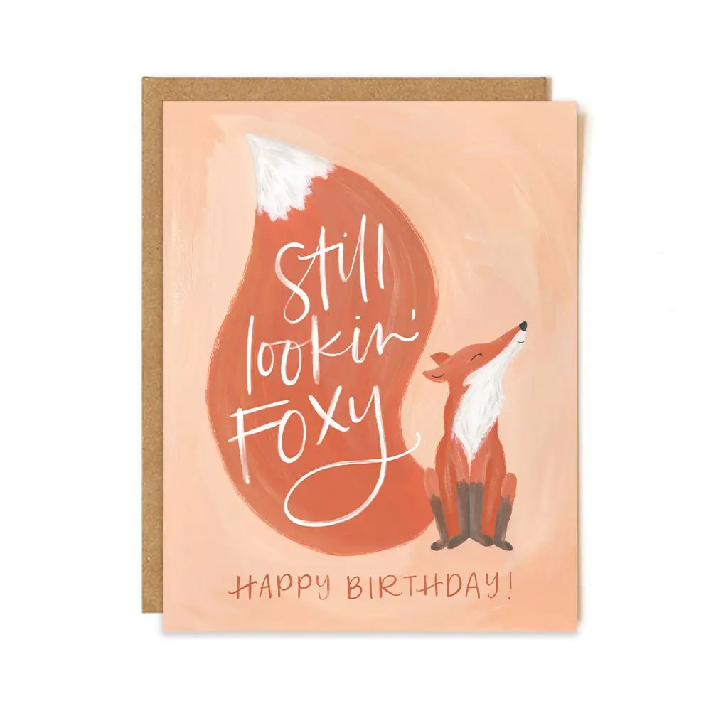 Foxy Birthday Card