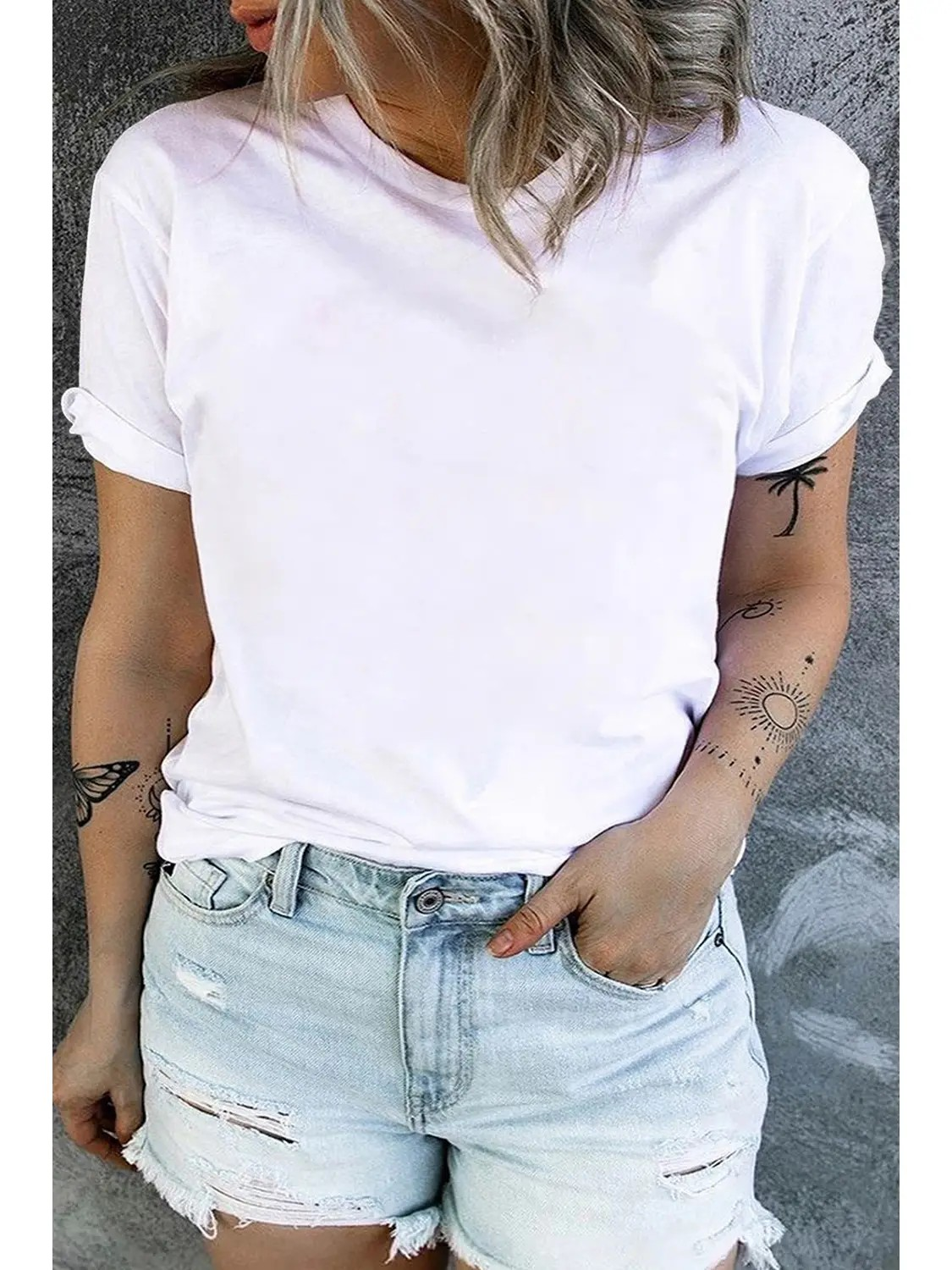 Cassidy White Tee Plus