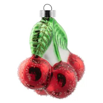 Cherry Mercury Glass Ornament