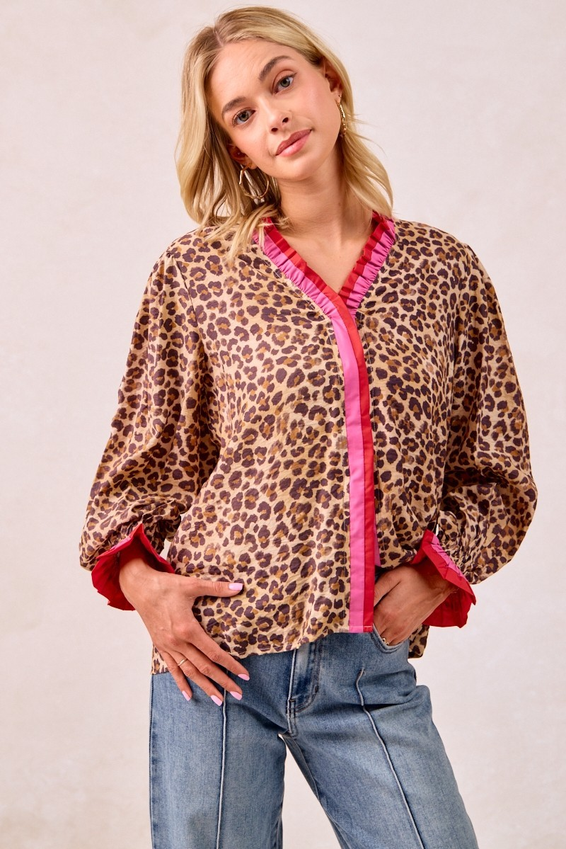 Hear Me Roar Leopard Top