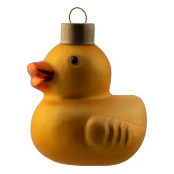 Rubber Duck Mercury Glass Ornament