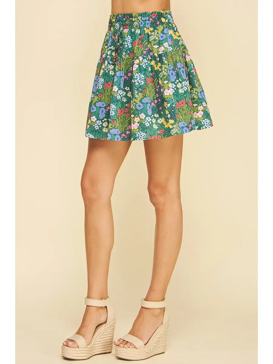 Flower Party Mini Skirt