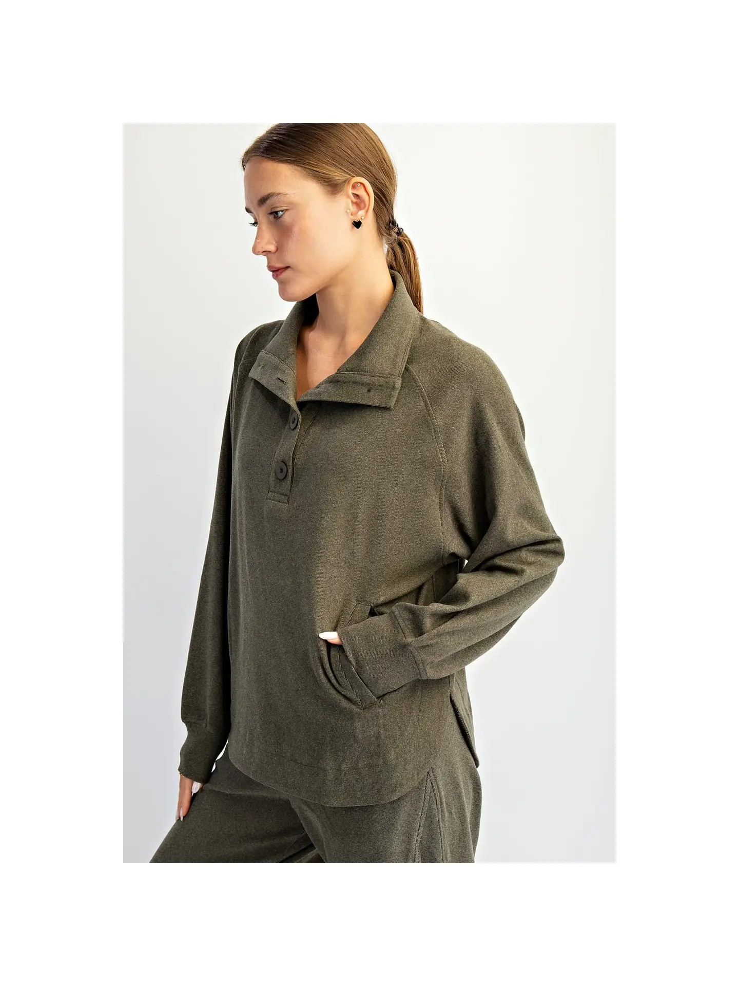 Just Chill Button Down Pullover