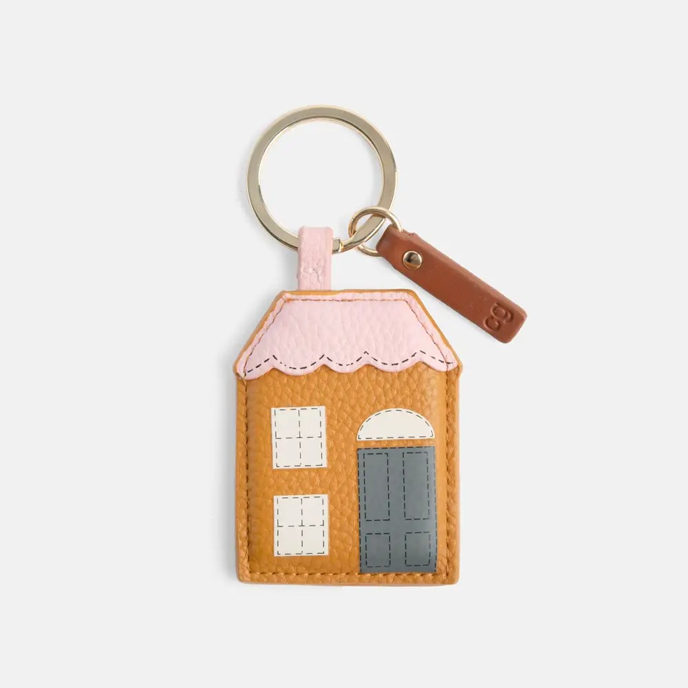 Pink House Keyring