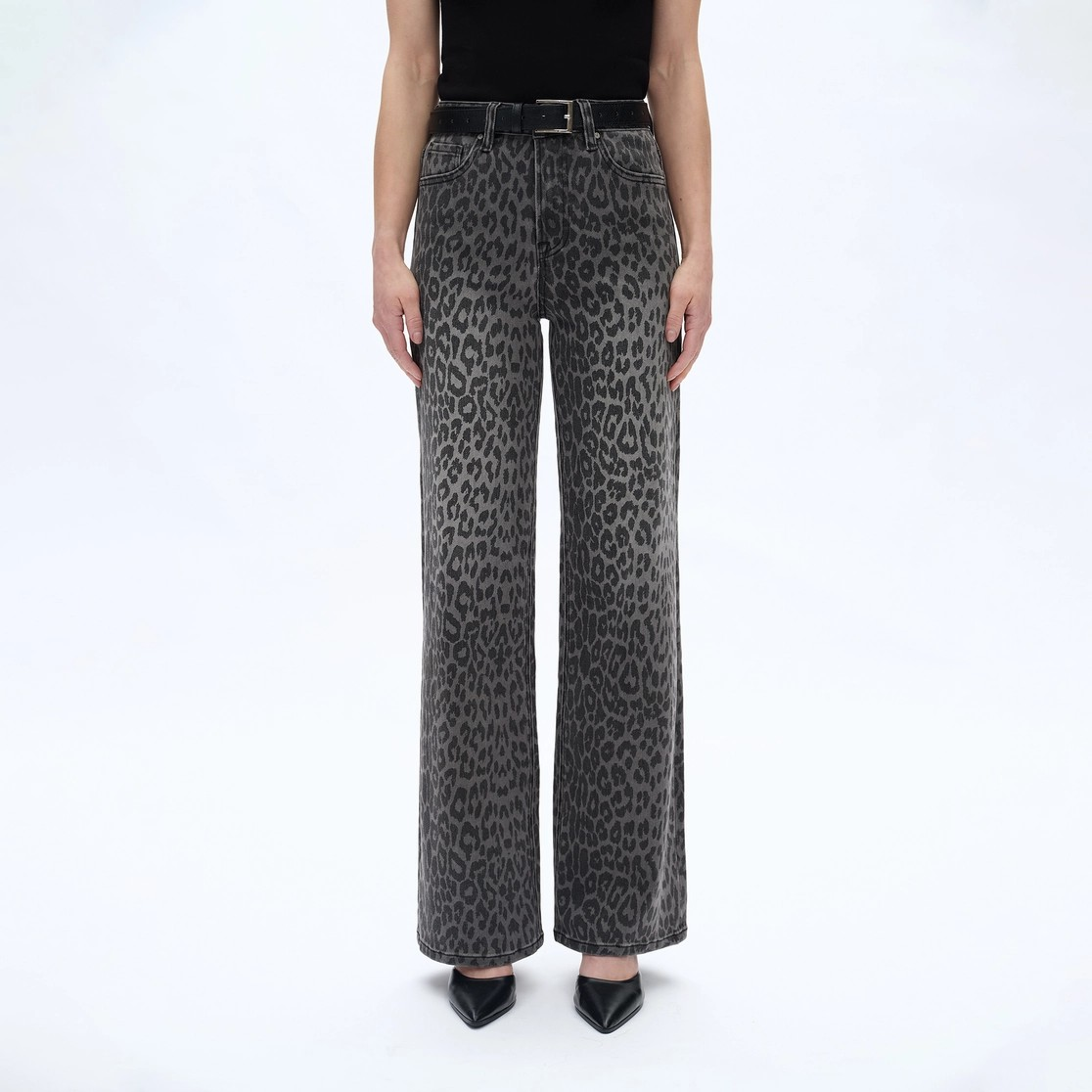 Lexi Black Leopard Jeans