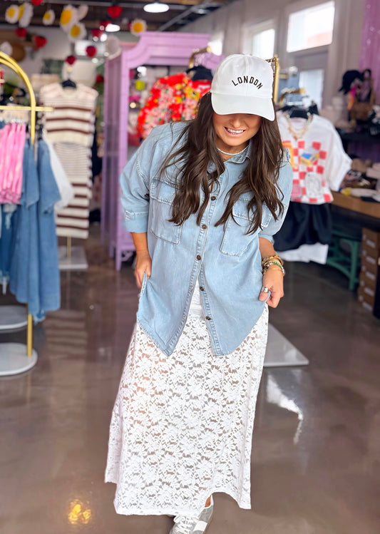 Gentry Oversized Denim Shirt