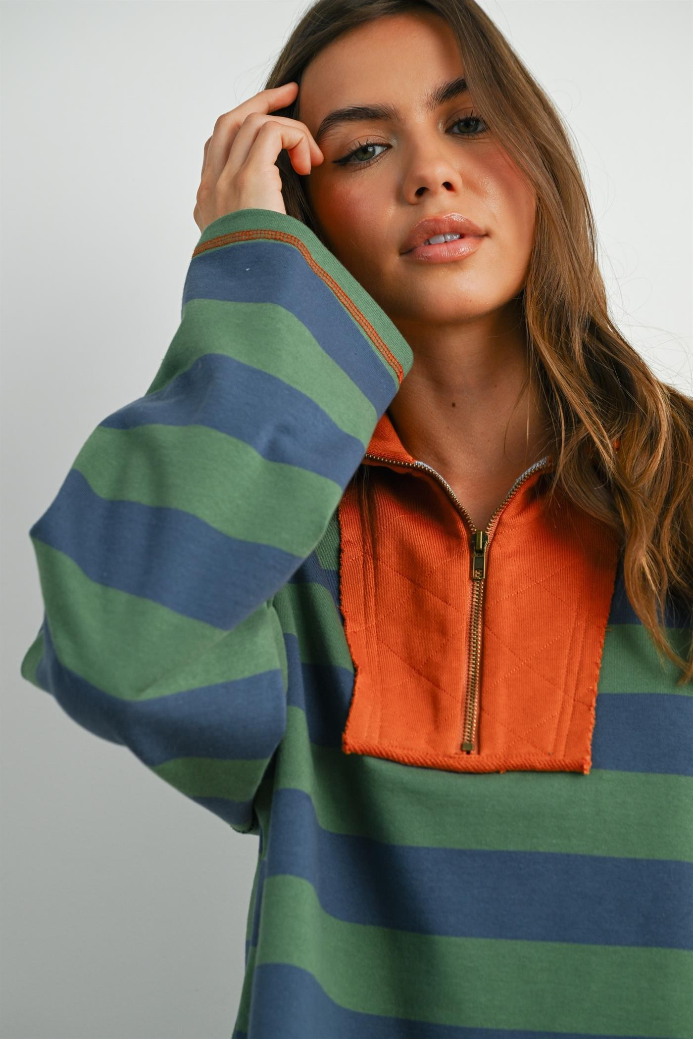 Woodfield Striped Sweatshirt