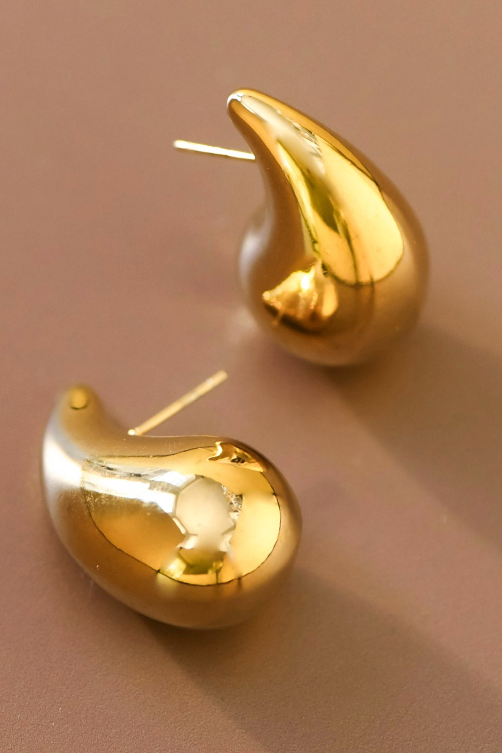 Raindrop Gold Earrings